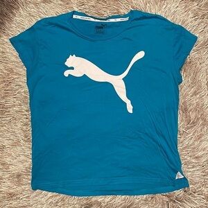 PUMA‎ Blue Short Sleeve Tee Shirt sz Small